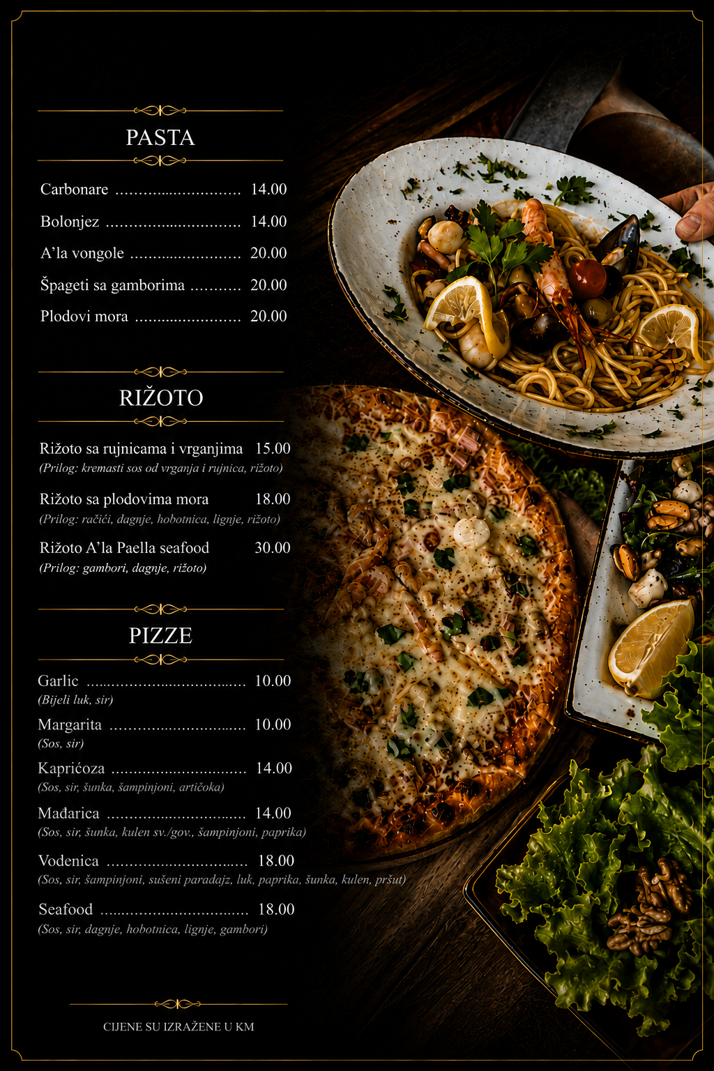 Pasta, rižoto i pizze